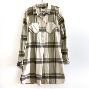 Old Navy Long Sleeve Collar Button Up Shirt Dress